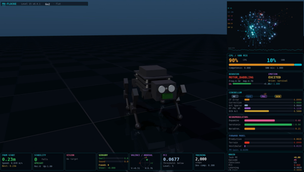 From Simulation to Walking Robot: MH-FLOCKE on Real Hardware